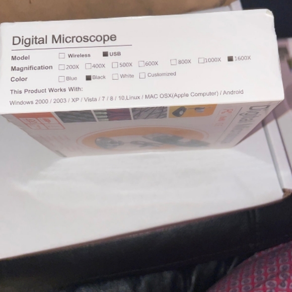 USB Digital Microscope Windows 2000/2003/XP/Vista/7/8/10.Linux/Mac OSX/Android - Picture 2 of 5